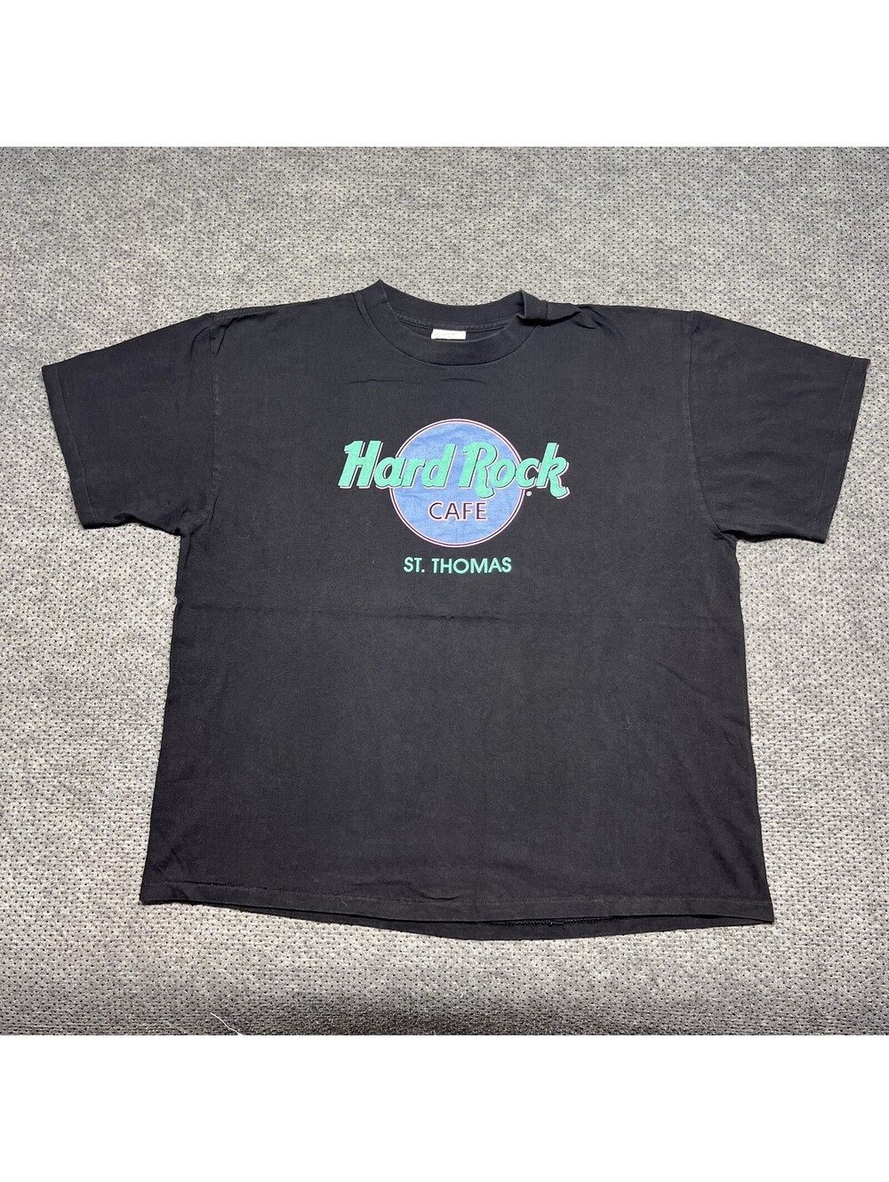 Vintage 1990S Hard Rock Cafe St Thomas T-Shirt XL Rare Men’s Black Promo USA